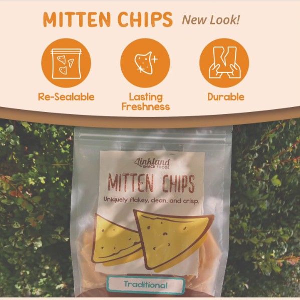 New and improved Mitten Chips bag design